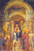 Madonna in trono con Bambino - di Giovanni Buonconsiglio - Duomo di Montagnana 